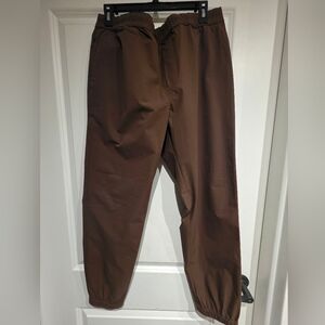 Mens Banana Republic Slim Motion Tech Jogger, Brown, Large, New W/ Tags